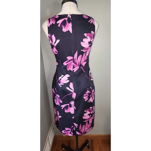 HOBBS London Navy & Pink Floral Dress Suit Jacket Set Sz 6 - Picture 5 of 10